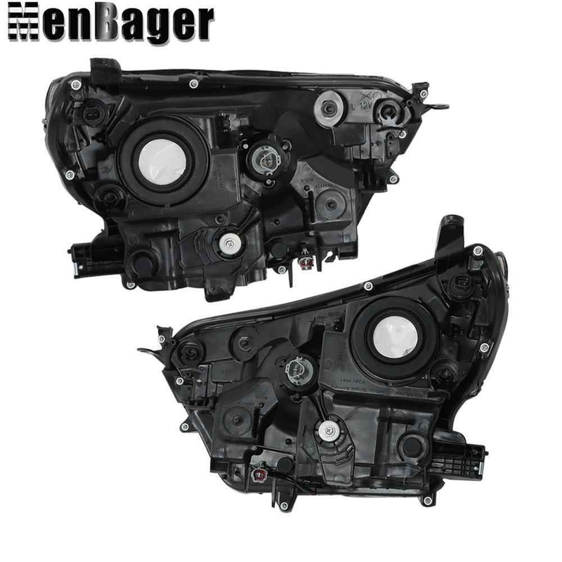 DURAFORCE Pair For Toyota Rav4 2016 2017 2018 Projector Headlights Halogen Black Housing