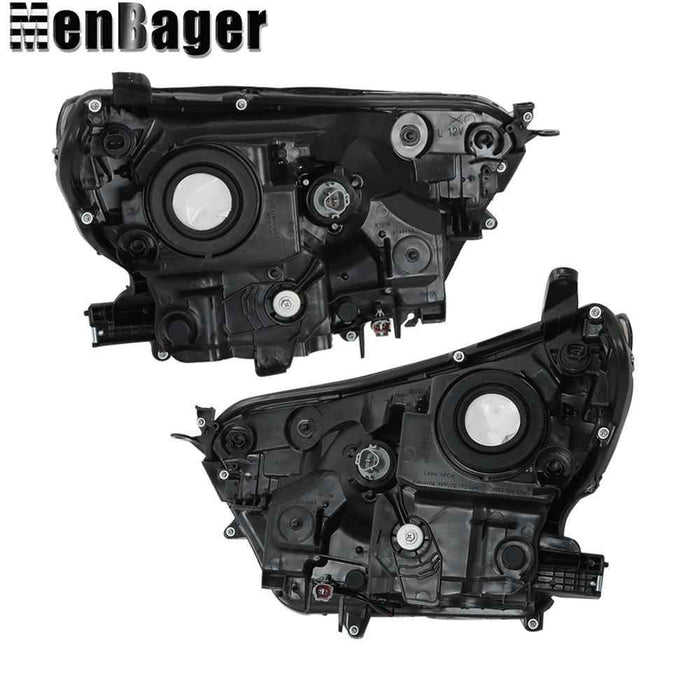 DURAFORCE Pair For Toyota Rav4 2016 2017 2018 Projector Headlights Halogen Black Housing