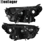DURAFORCE Pair For Toyota Rav4 2016 2017 2018 Projector Headlights Halogen Black Housing