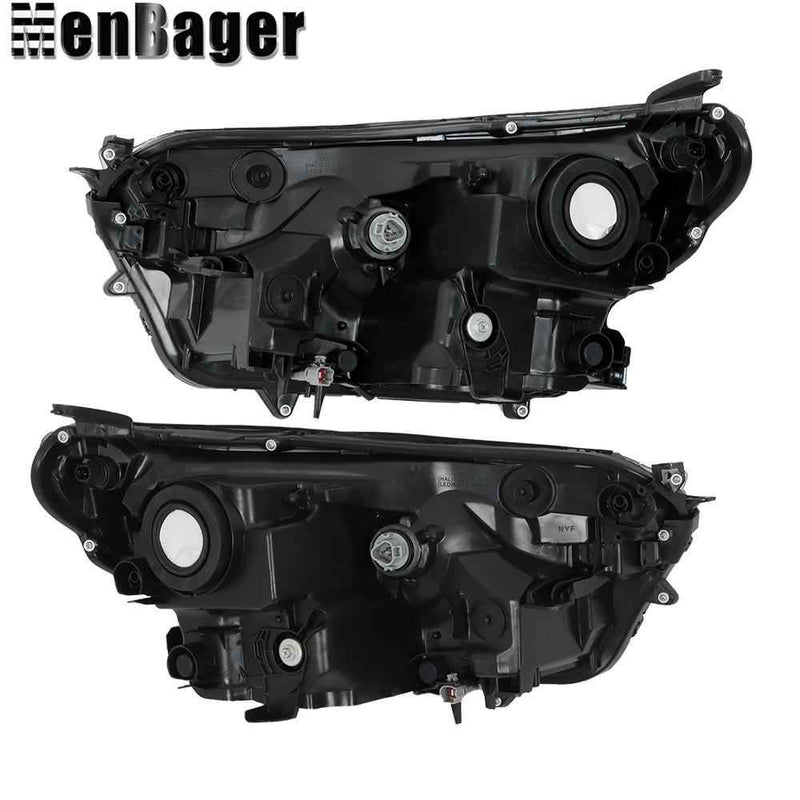 DURAFORCE Pair For Toyota Rav4 2016 2017 2018 Projector Headlights Halogen Black Housing