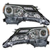 DURAFORCE Headlights Halogen For Toyota RAV4 2013 2014 2015 Left+Right Side Black Housing