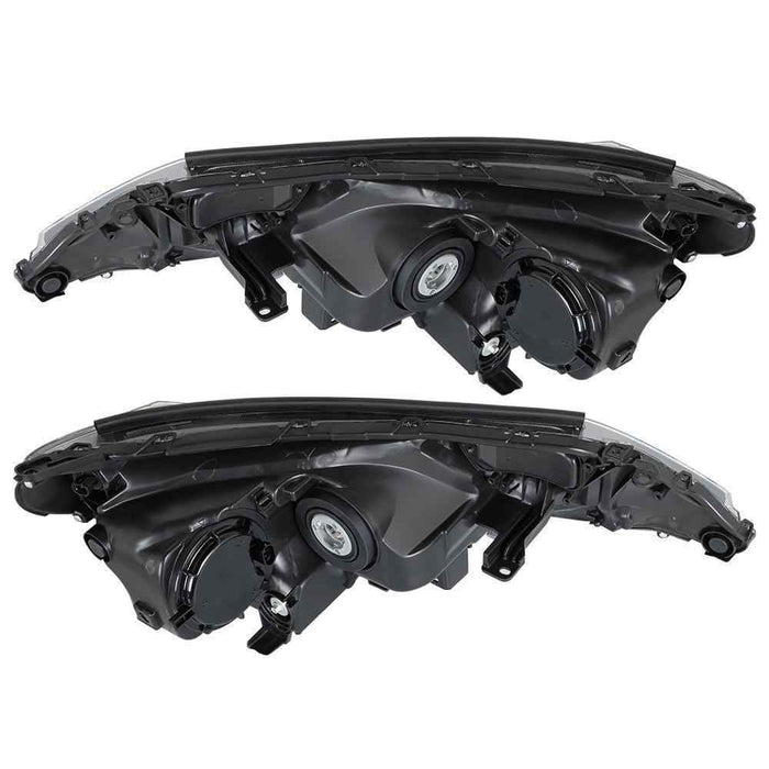 DURAFORCE Headlights Halogen For Toyota RAV4 2013 2014 2015 Left+Right Side Black Housing