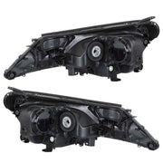 DURAFORCE Headlights Halogen For Toyota RAV4 2013 2014 2015 Left+Right Side Black Housing