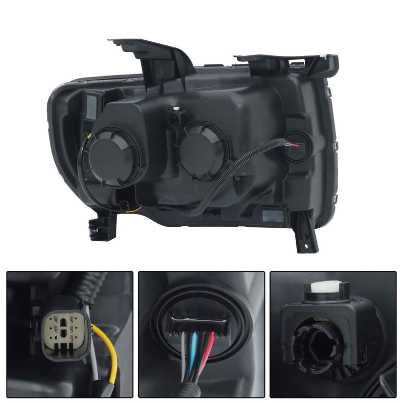 DURAFORCE Headlights Headlamps Halogen w/LED DRL For GMC Canyon 2015-2022 Right&Left Side