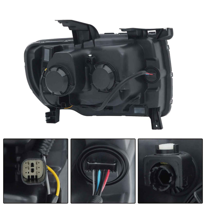DURAFORCE Headlights Headlamps Halogen w/LED DRL For GMC Canyon 2015-2022 Right&Left Side