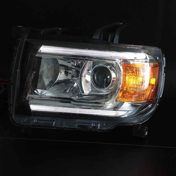 DURAFORCE Headlights Headlamps Halogen w/LED DRL For GMC Canyon 2015-2022 Right&Left Side