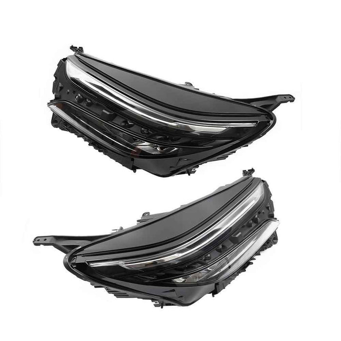 DURAFORCE Left&Right Side Headlights Black Housing LED For 2022-2023 Chevy Equinox LT / RS
