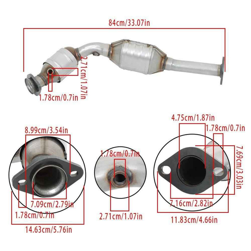 DURAFORCE Catalytic Converters LH+RH For 96-02 Ford Crown Victoria / Mercury Grand Marquis
