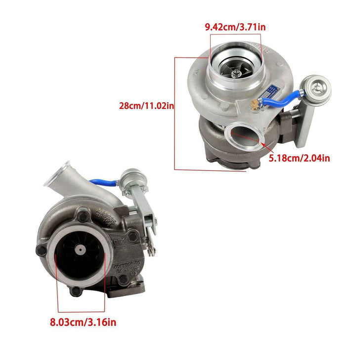 DURAFORCE Turbocharger HX40W T3 Upgrade Diesel Fit For 1989-2001 Dodge RAM 2500/3500 turbo