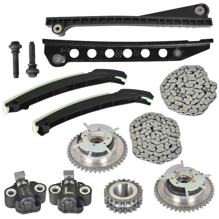 DURAFORCE Timing Chain Kit Cam Phaser For Ford F150 Expedition Lincoln Navigator 3V 5.4L