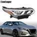 DURAFORCE Right Headlight For 2020 2021-2022-23 Nissan Sentra S/SV Halogen Chrome Houisng