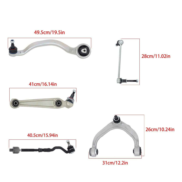 DURAFORCE K620800 For BMW X5 E70 2007-13 10× Front Control Arm & Bar Link Tie Rod End Kit