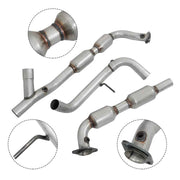 DURAFORCE Front Left & Right Catalytic Converters For 1998 1999 2000 Ford F-150 5.4L 4WD