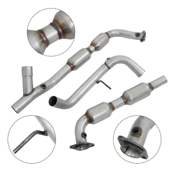 DURAFORCE Front Left & Right Catalytic Converters For 1998 1999 2000 Ford F-150 5.4L 4WD