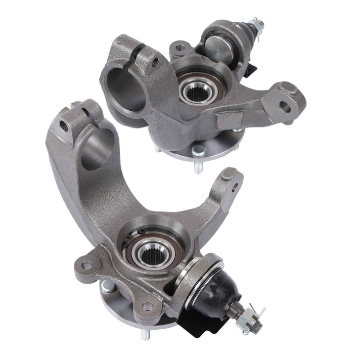 DURAFORCE Pair For 2010-2013 Ford Transit Connect Front Wheel Hub Bearing Knuckle Assembly