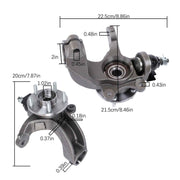 DURAFORCE Pair For 2010-2013 Ford Transit Connect Front Wheel Hub Bearing Knuckle Assembly