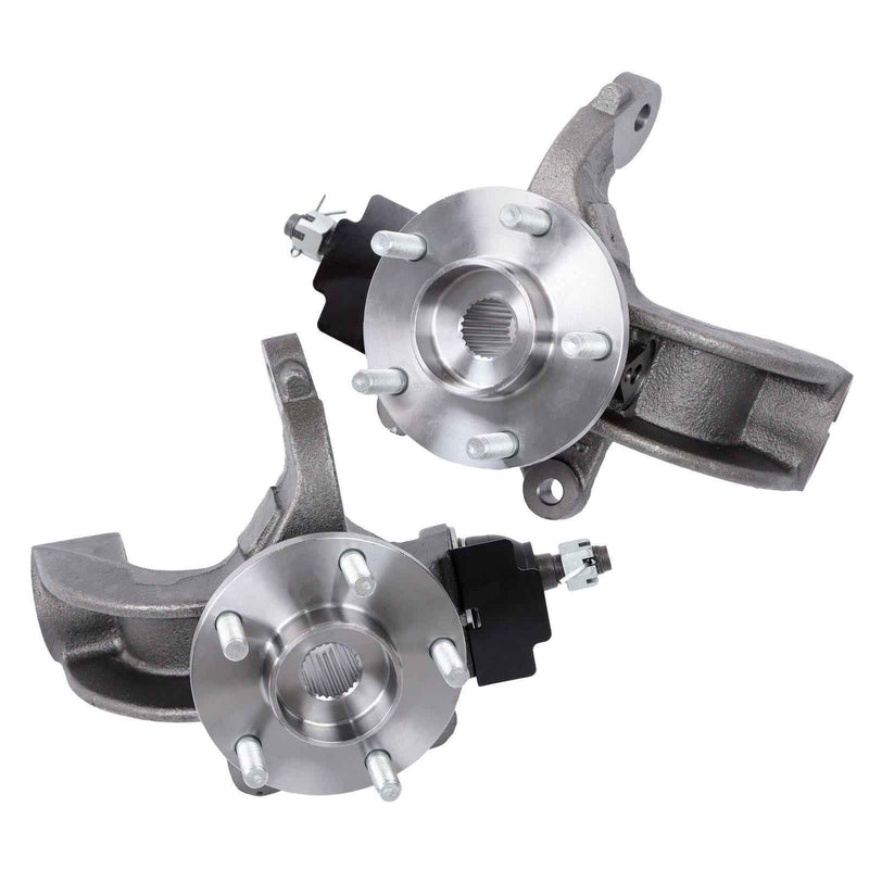 DURAFORCE Pair For 2010-2013 Ford Transit Connect Front Wheel Hub Bearing Knuckle Assembly