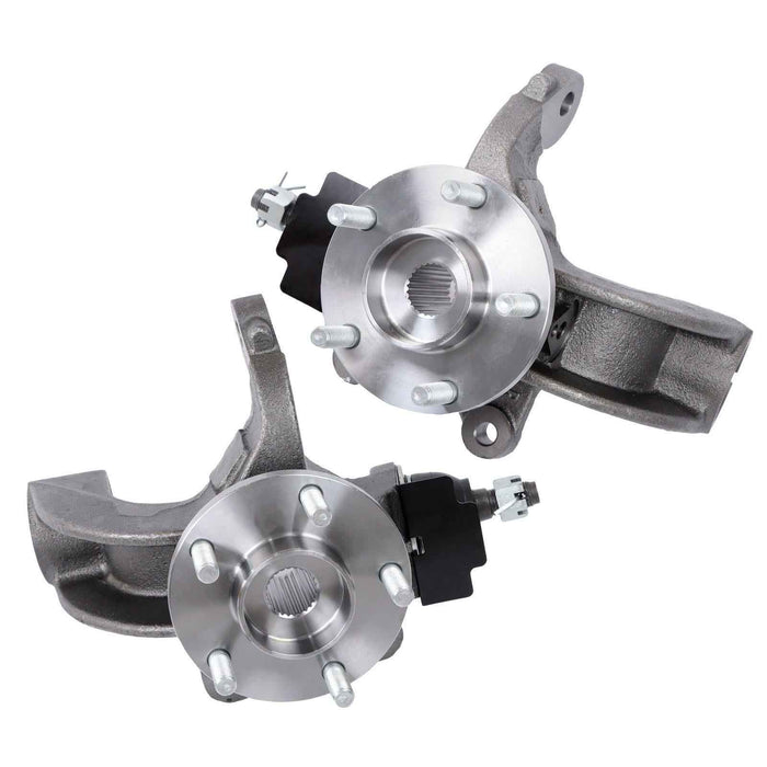 DURAFORCE Pair For 2010-2013 Ford Transit Connect Front Wheel Hub Bearing Knuckle Assembly
