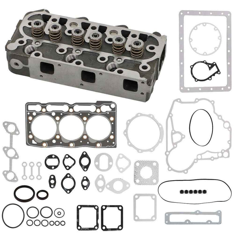 DURAFORCE Complete Cylinder Head 16027-03043 For Kubota Engine D1005 W/ Full Gasket Set