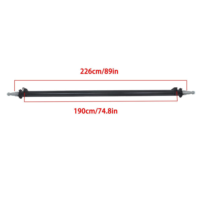 DURAFORCE 7k Trailer Boat Axle 7000lbs Beam Only Idler with 89" Hub Face 74" Spring Center