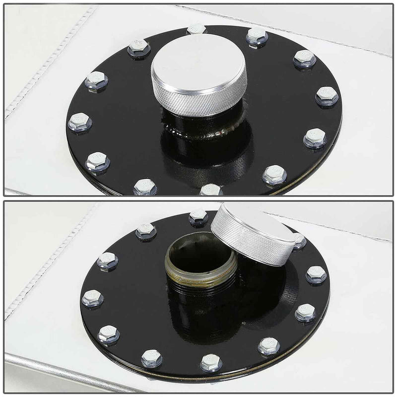 DURAFORCE Race Fuel Cell Gas Tank w/ Cap & Level Sender 17 Gallon/64L Street Rod Aluminum