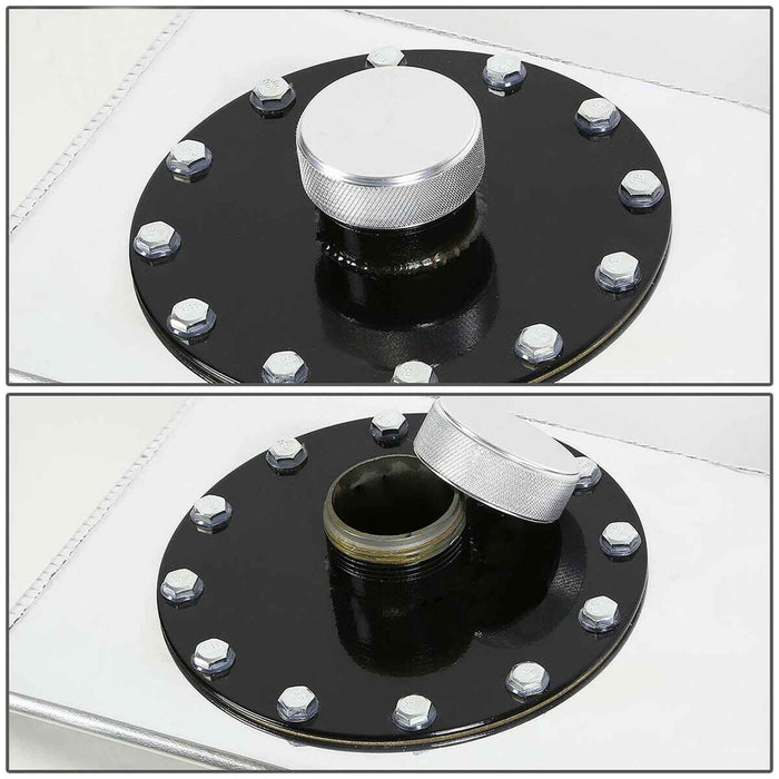 DURAFORCE Race Fuel Cell Gas Tank w/ Cap & Level Sender 17 Gallon/64L Street Rod Aluminum