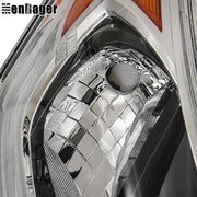 DURAFORCE For 2016 2017 Honda Accord Headlights Replacement Halogen w/DRL Housing Black