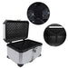 DURAFORCE Silver 65L Motorcycle Tour Tail Box With Security Lock Waterproof Top Case