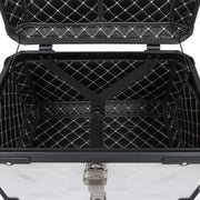 DURAFORCE Silver 65L Motorcycle Tour Tail Box With Security Lock Waterproof Top Case