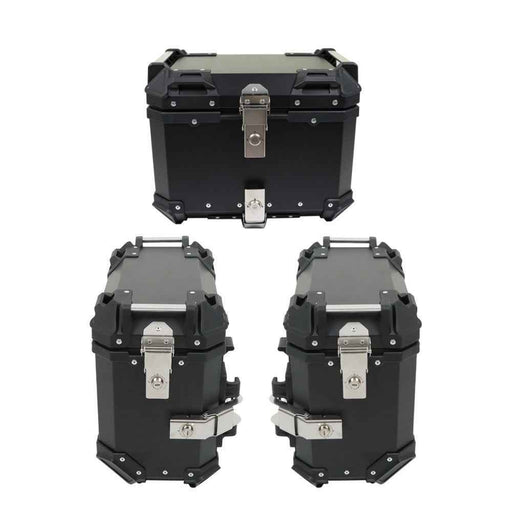 DURAFORCE NEW 55L Top Case Tail Box Luggage & Motorcycle 36L Side Case Hard Saddlebag