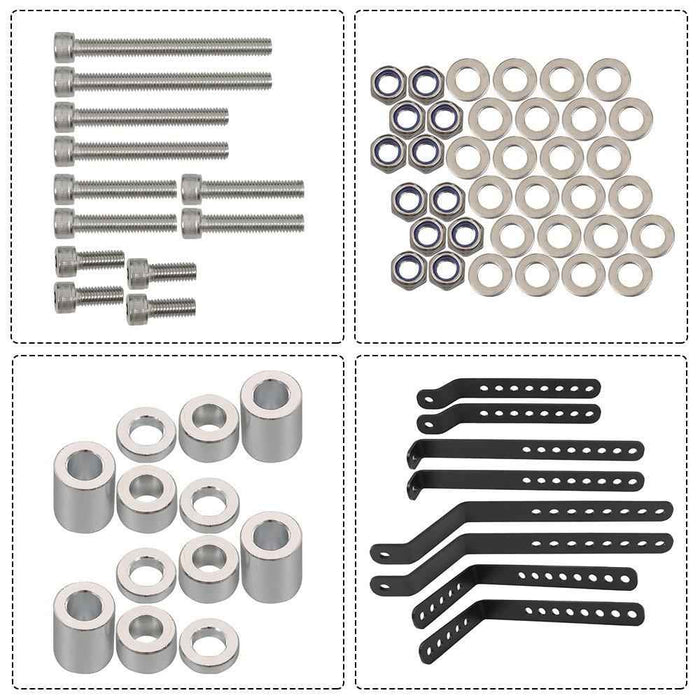 DURAFORCE NEW 55L Top Case Tail Box Luggage & Motorcycle 36L Side Case Hard Saddlebag