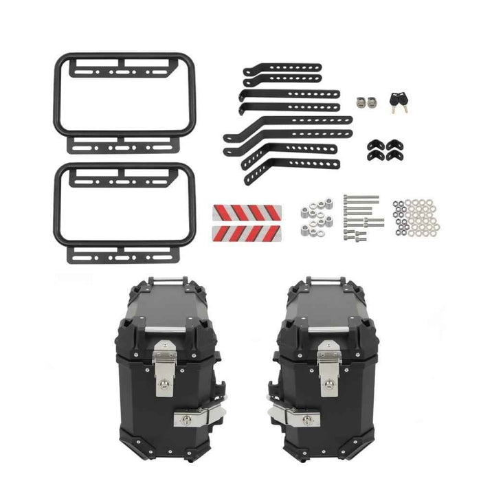 DURAFORCE NEW 55L Top Case Tail Box Luggage & Motorcycle 36L Side Case Hard Saddlebag