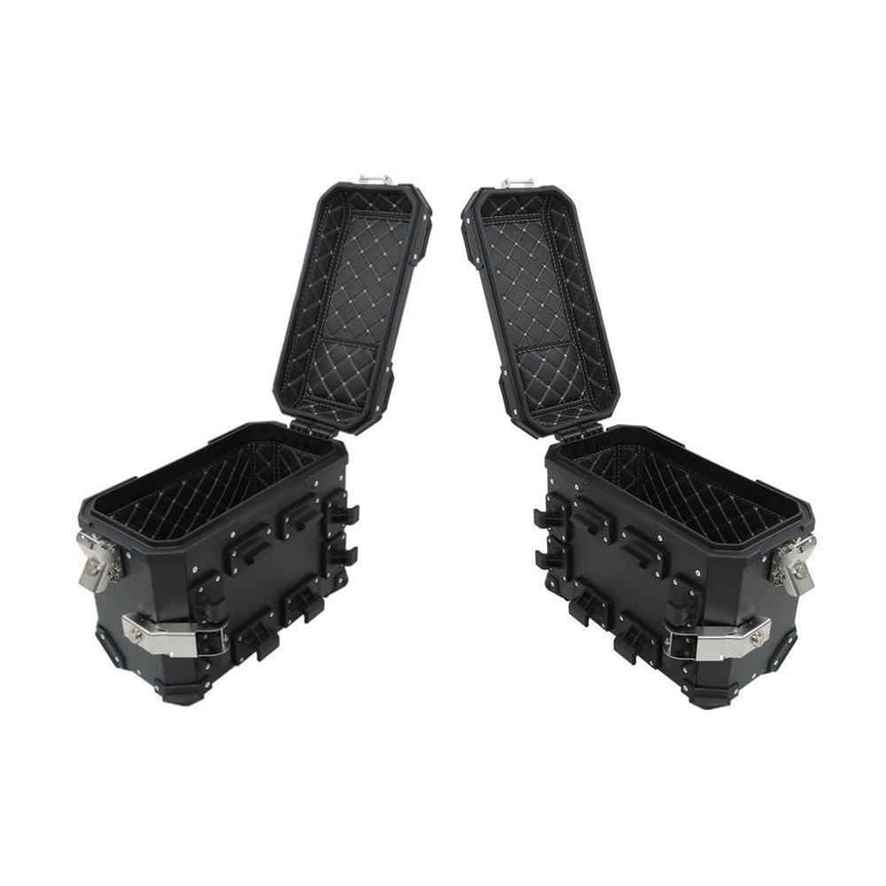 DURAFORCE NEW 55L Top Case Tail Box Luggage & Motorcycle 36L Side Case Hard Saddlebag