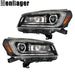 DURAFORCE Headlights Assy Left&Right Side For GMC Acadia 2013-2016 Halogen LED Tube Black