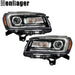 DURAFORCE Headlights Assy Left&Right Side For GMC Acadia 2013-2016 Halogen LED Tube Black