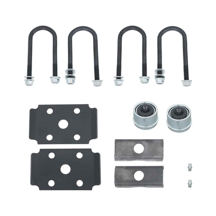 DURAFORCE 4 lug Idler 44" Hub Face 4 on 4" Trailer Boat Axle 2000 lbs Axle with U-Bolt Kit