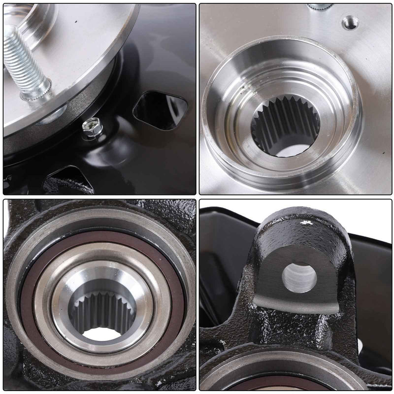 DURAFORCE For 13-15 Honda Civic Front L & R Steering Knuckle & Wheel Bearing Hub Assembly
