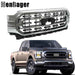 DURAFORCE Fit For Ford F150 XLT 21-22 Front Upper Bumper Grille Chrome Trim ML3Z-8200-CA