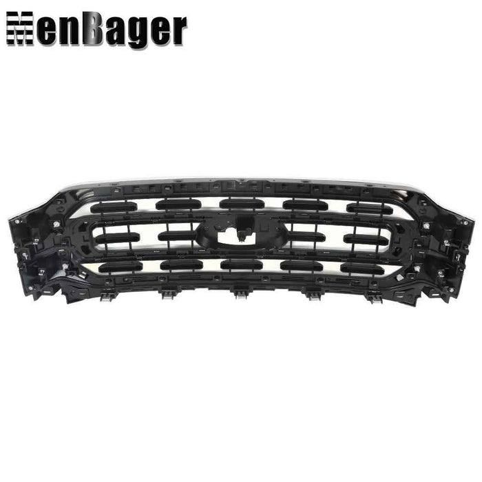 DURAFORCE Fit For Ford F150 XLT 21-22 Front Upper Bumper Grille Chrome Trim ML3Z-8200-CA