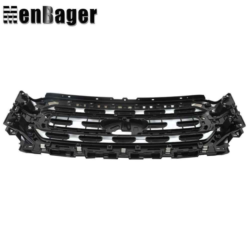 DURAFORCE Fit For Ford F150 XLT 21-22 Front Upper Bumper Grille Chrome Trim ML3Z-8200-CA