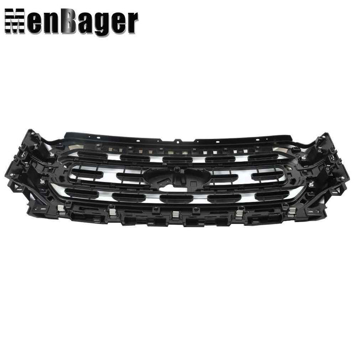 DURAFORCE Fit For Ford F150 XLT 21-22 Front Upper Bumper Grille Chrome Trim ML3Z-8200-CA