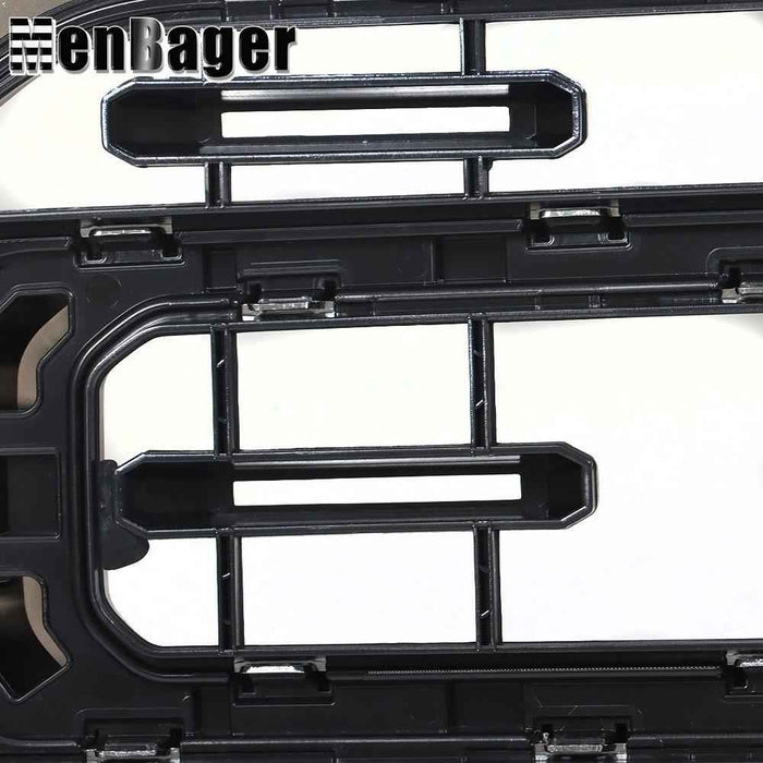 DURAFORCE Fit For Ford F150 XLT 21-22 Front Upper Bumper Grille Chrome Trim ML3Z-8200-CA