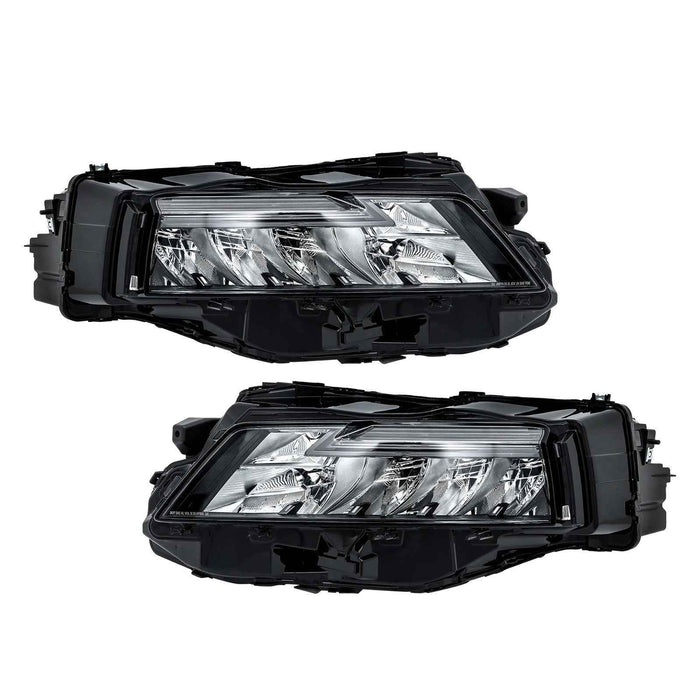 DURAFORCE Full LED Projector Pair Headlights For Nissan Rogue S SV SL 2021 2022 2023 Black