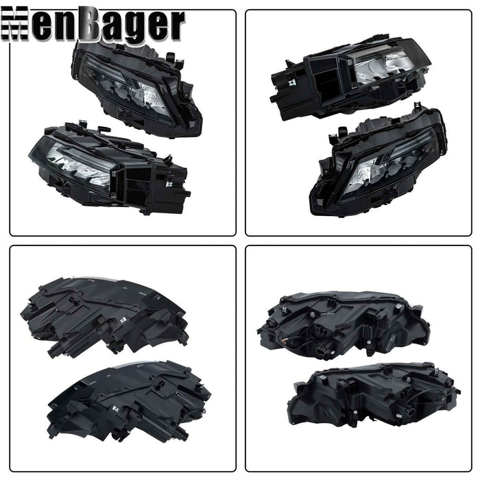 DURAFORCE Full LED Projector Pair Headlights For Nissan Rogue S SV SL 2021 2022 2023 Black