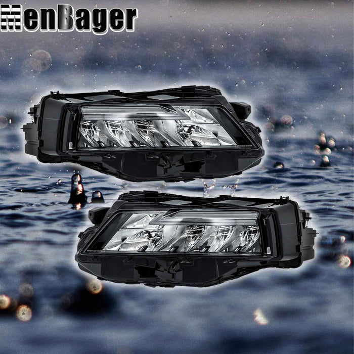 DURAFORCE Full LED Projector Pair Headlights For Nissan Rogue S SV SL 2021 2022 2023 Black