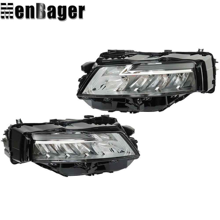 DURAFORCE Headlights For Nissan Rogue 2021 2022 2023 Driver&Passenger Chrome Housing LED