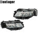 DURAFORCE Headlights For Nissan Rogue 2021 2022 2023 Driver&Passenger Chrome Housing LED