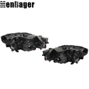 DURAFORCE Headlights For Nissan Rogue 2021 2022 2023 Driver&Passenger Chrome Housing LED