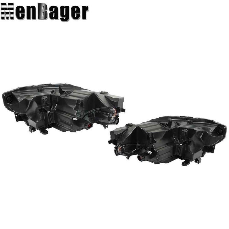 DURAFORCE Headlights For Nissan Rogue 2021 2022 2023 Driver&Passenger Chrome Housing LED