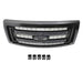 DURAFORCE Black ABS Plastic Grill For Ford F-150 Regular Cab 2009-2014 Front Upper Grille